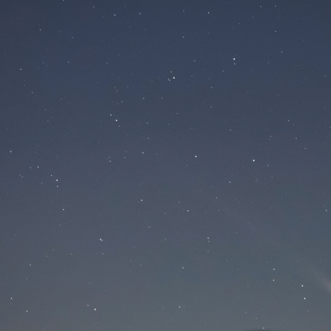 12月28日夕のレナード彗星