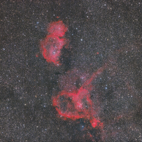 ハート星雲と胎児星雲