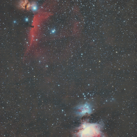 馬頭星雲とオリオン大星雲