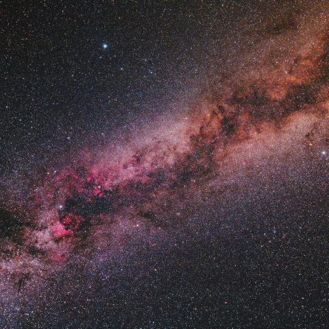 夏の大三角と天の川