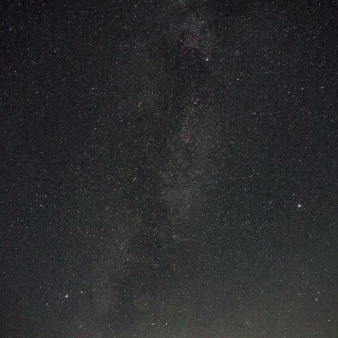 唐松岳に沈む夏の大三角