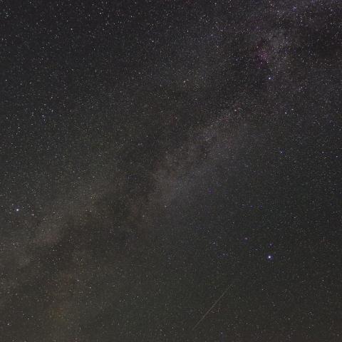 夏の大三角とペルセウス座流星群