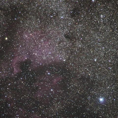 北アメリカ星雲とデネブ