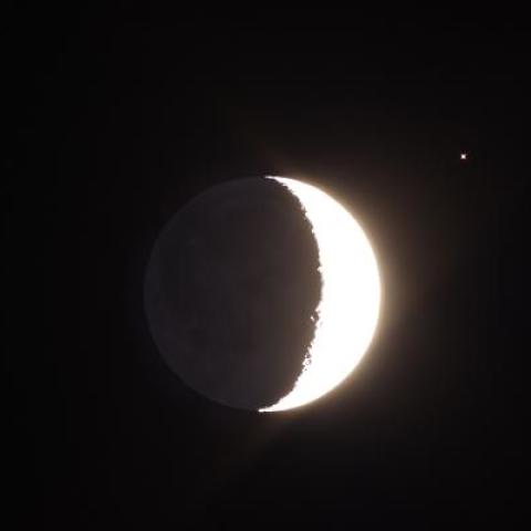 月と火星の接近