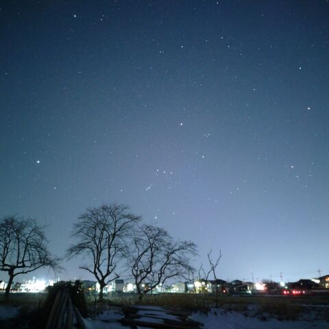 沈む冬の星座