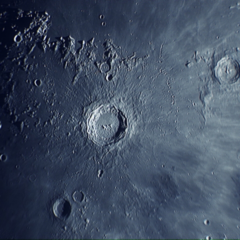 月齢9.7 コペルニクス付近