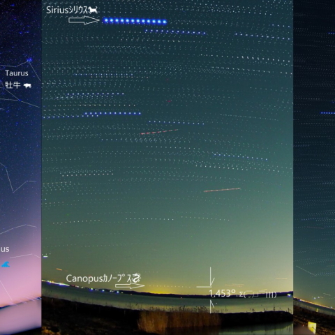 南中するカノープス