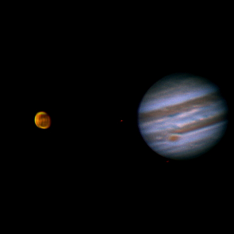 同朝の火星&木星