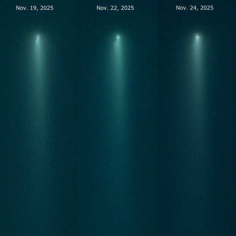 C/2025K1 分裂核の変化
