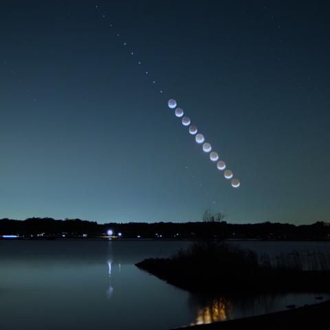 沈む繊月, 土星 & 水星-Ⅱ