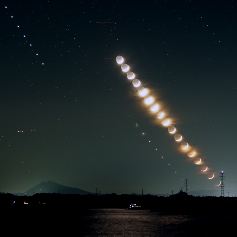湖畔の月齢2.6, 金星 & 木星-Ⅱ