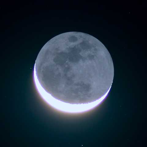 月齢26.7 & 地球照