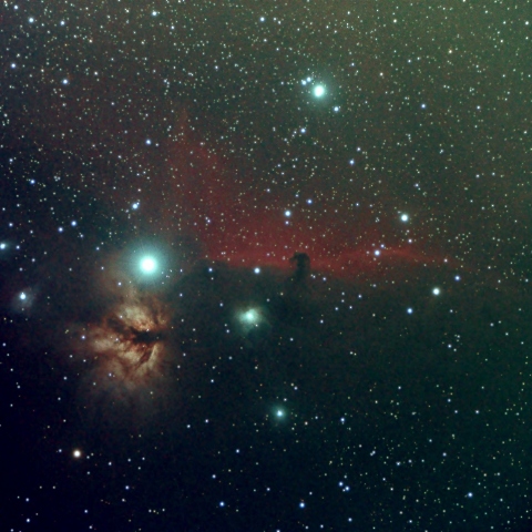 馬頭星雲・燃木星雲