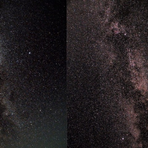 夏の大三角 9mm vs 14mm