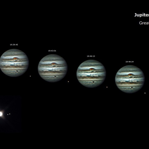 大赤斑とエウロパの動き