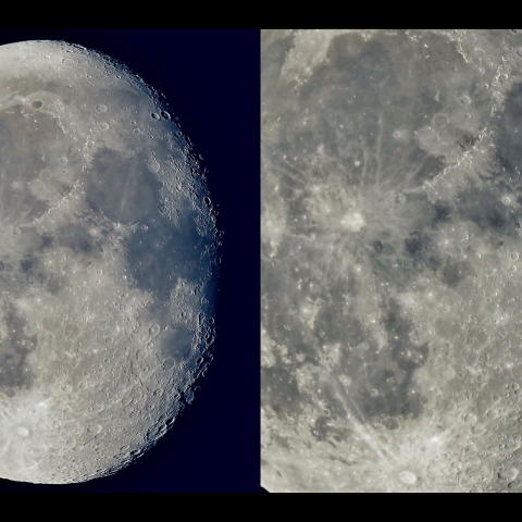 薄明中の月齢18.7