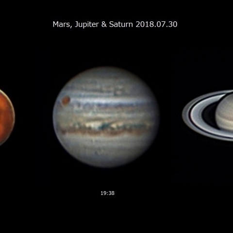 同夜の3惑星比較