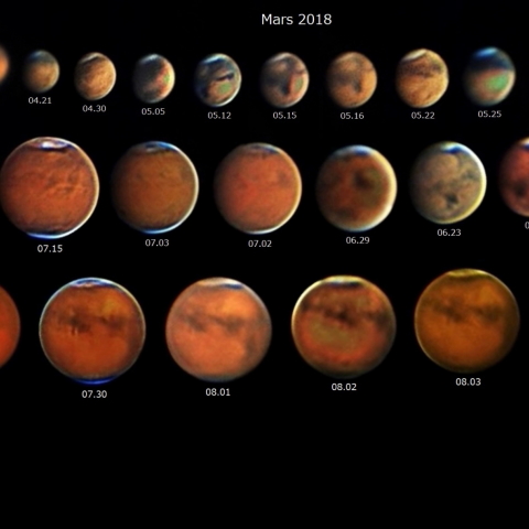 火星の変化2018 up-to-date