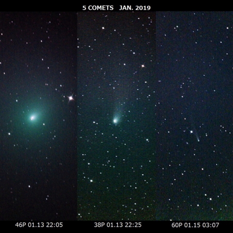 1月の5彗星