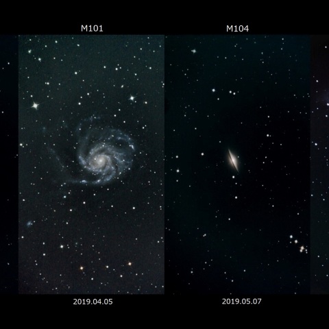 春銀河大きさ比較