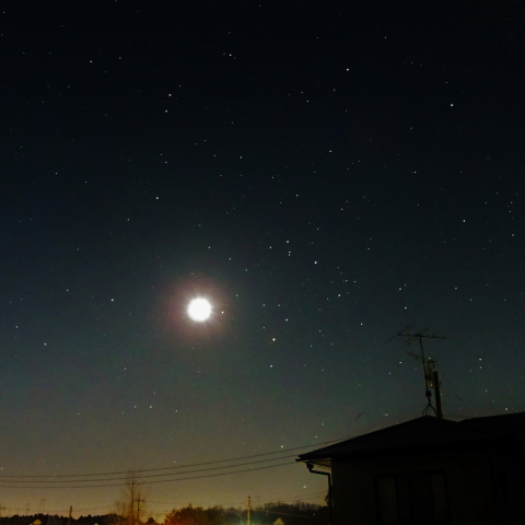 月と火星の接近＋アンタレス