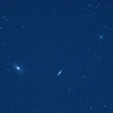 パンスターズ彗星とM81 & M82