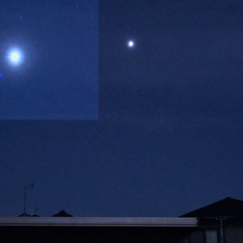 金星とレグルスの接近