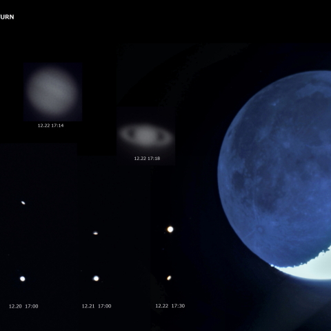 木星・土星 接近距離の変化