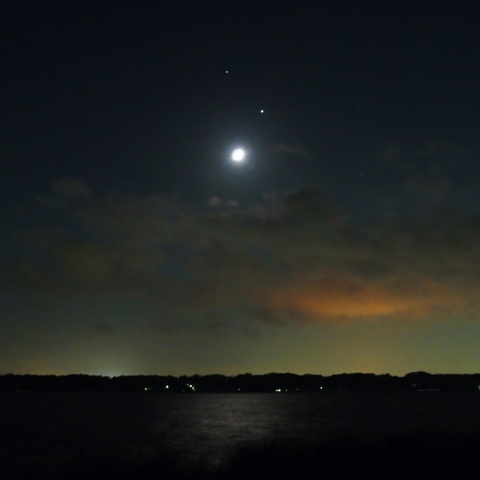 月・木星・土星の接近