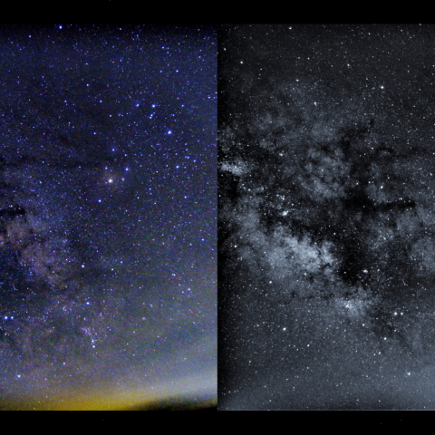 春に昇る夏の天の川