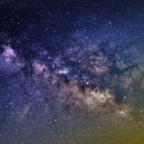 夏の天の川といて座付近