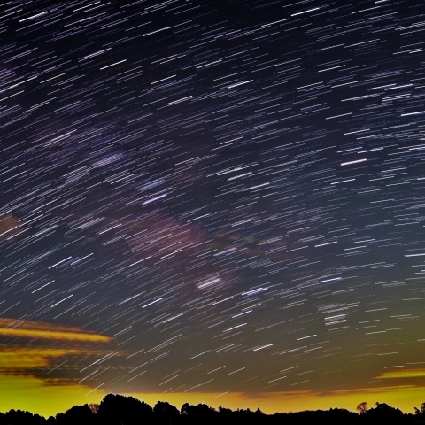 昇る蠍座と天の川