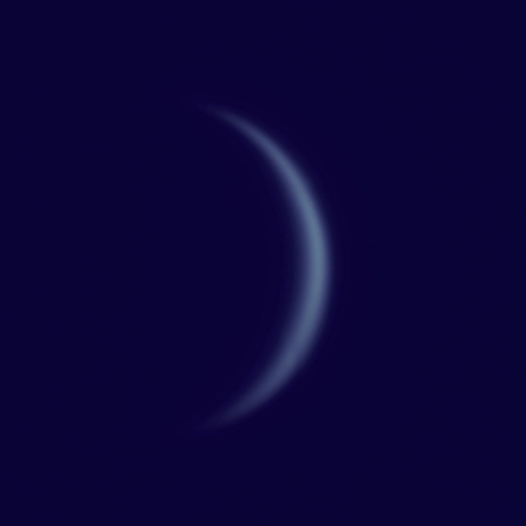 内合に向かう金星