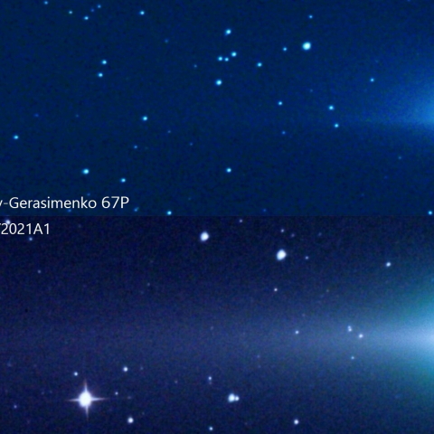 レナード彗星 & チュリュモフ・ゲラシメンコ彗星