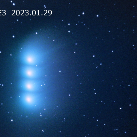 ZTF彗星 C/2022E3の移動