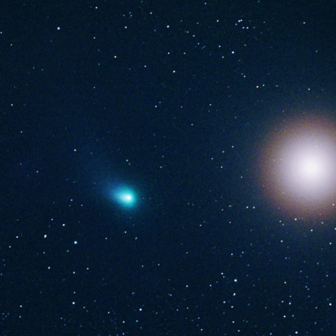 ZTF彗星C/2022E3と火星の接近