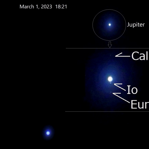 金星と木星 最接近前日 Ⅱ