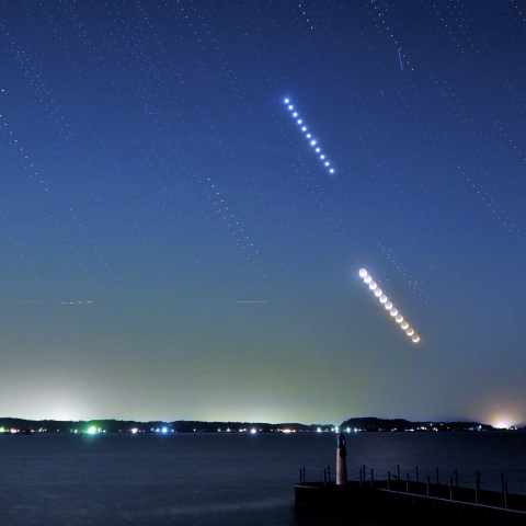 月・金星・昴の接近