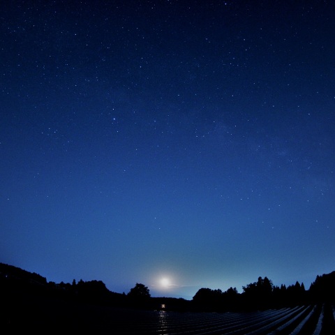 昇る月齢21.5 & 夏の天の川銀河