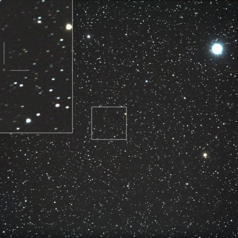 カストルに接近するアイソン彗星 (C/2012 S1)