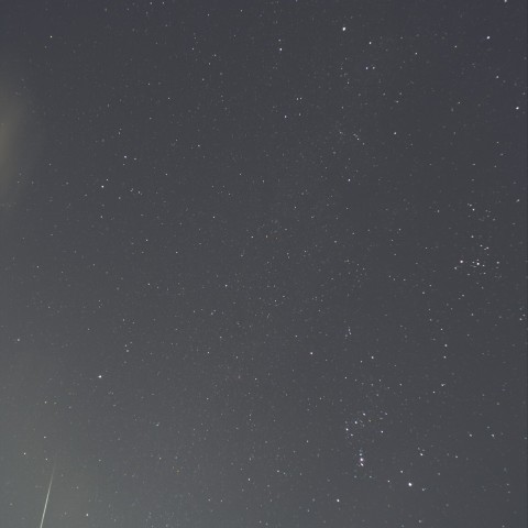 冬のダイヤモンドとふたご座流星群