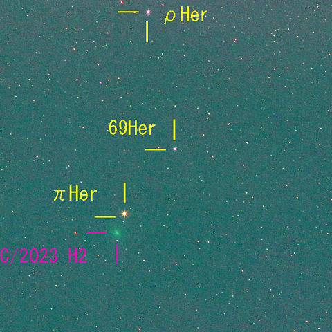 レモン彗星（C/2023 H2）11月8日　200mm