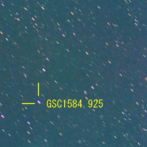 レモン彗星（11月11日）彗星核コンポジット