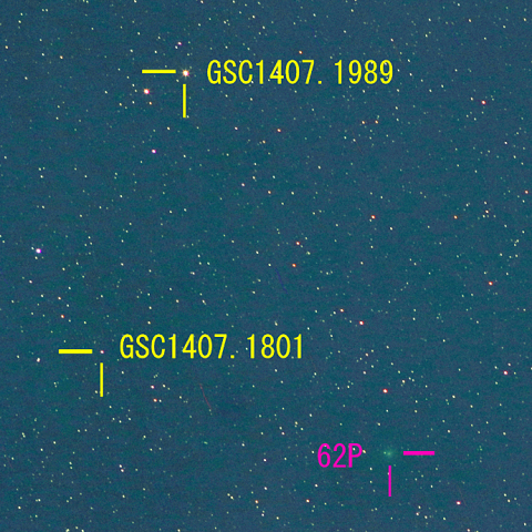 紫金山彗星（62P Tsuchinshan）11月22日　200mm