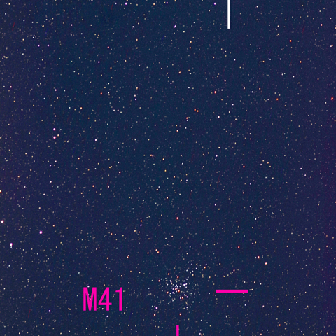 夜空は宝石箱（シリウス＆M41）