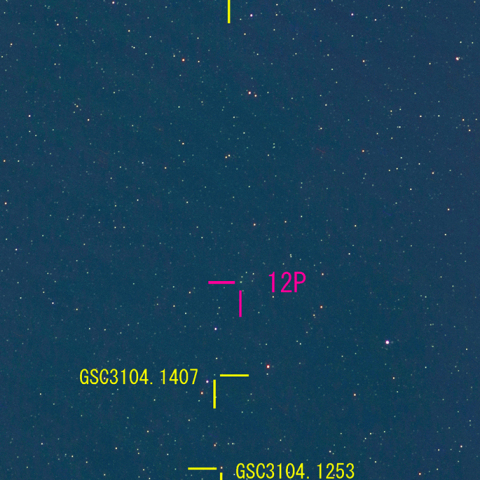 ポン・ブルックス彗星 (12P)   12月01日　200mm