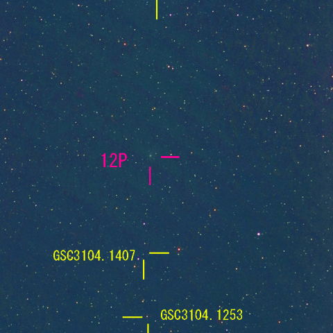 ポン・ブルックス彗星 (12P)   12月02日　200mm