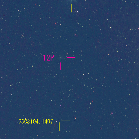 ポン・ブルックス彗星 (12P)   12月03日　200mm