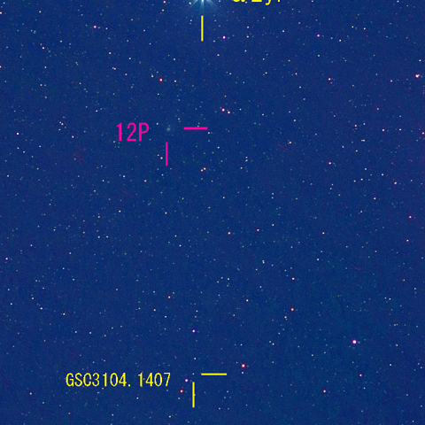 ポン・ブルックス彗星 (12P)   12月04日　200mm