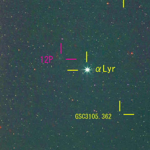 ポン・ブルックス彗星 (12P)   12月07日　200mm